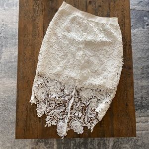 Embroidered Midi Skirt